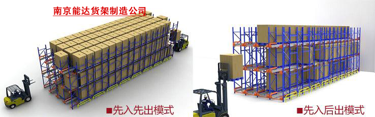 贯通式货架先进后出