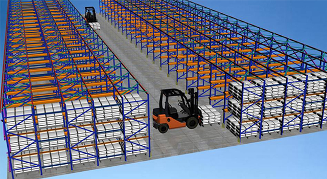 贯通式货架结构 贯通式货架结构
